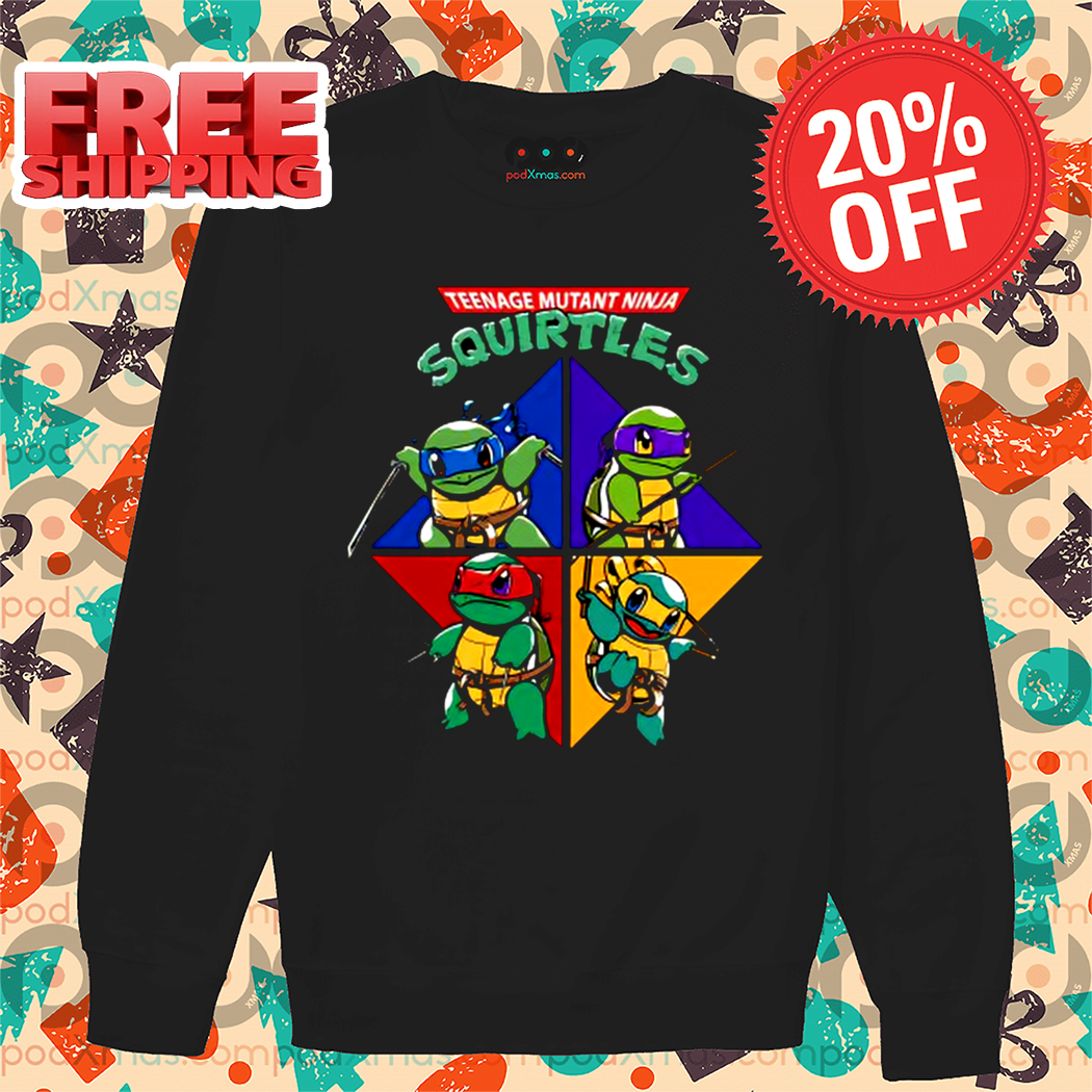 Pokemon Ninja Turtle Cartoon Teenage Mutant Ninja Squirtles Shirt