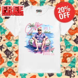 Donald Trump Beach Chillin Like A Felon Summer 2024 Shirt