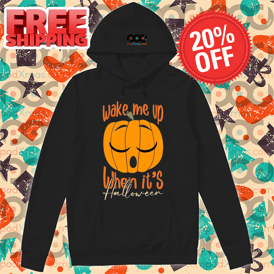 Pumpkin Wake Me Up When It's Halloween 2024 Shirt