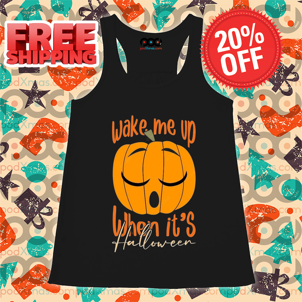 Pumpkin Wake Me Up When It's Halloween 2024 Shirt