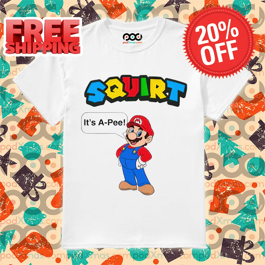 Mario Squirt It's A-Pee Shirt