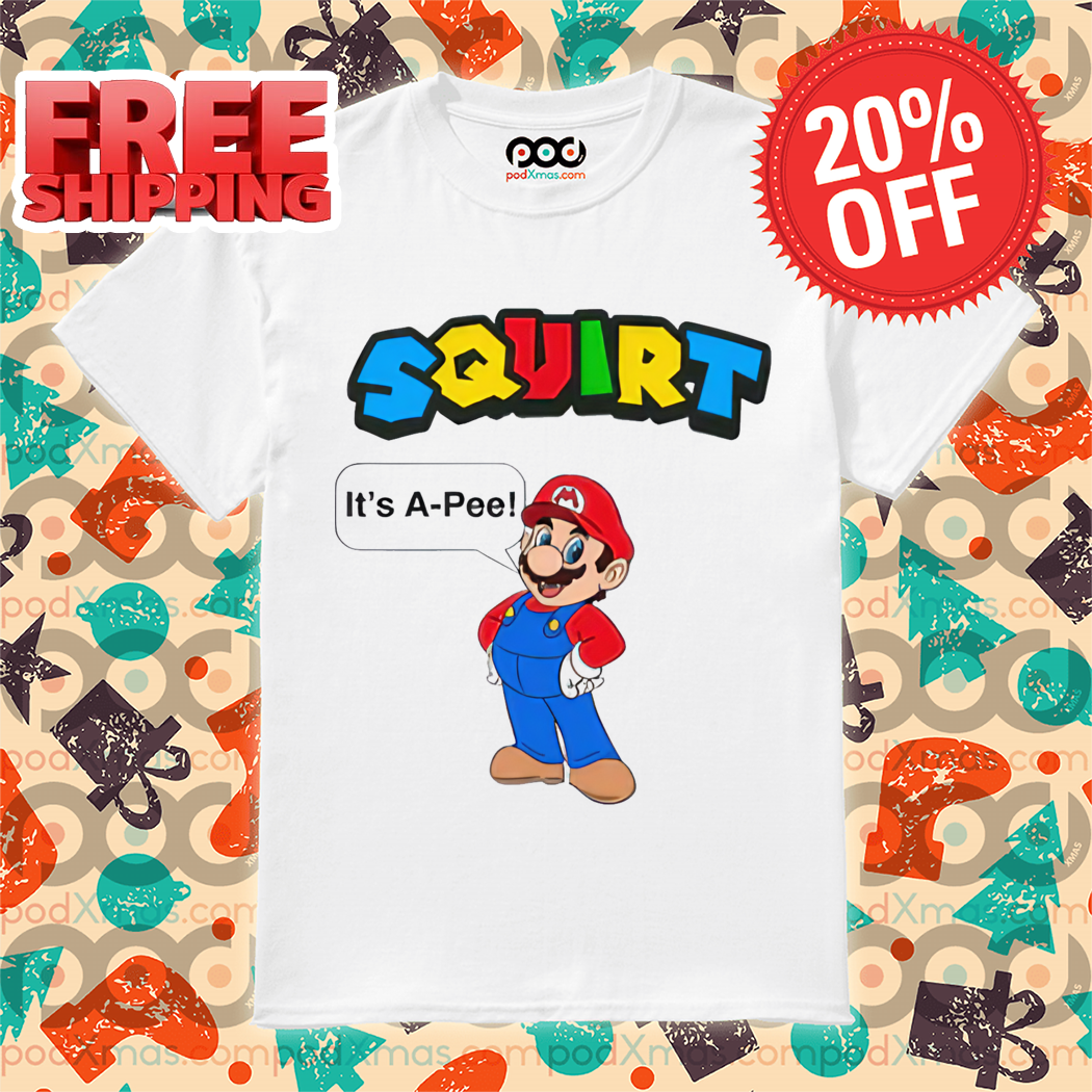 Mario Squirt It's A-Pee Shirt