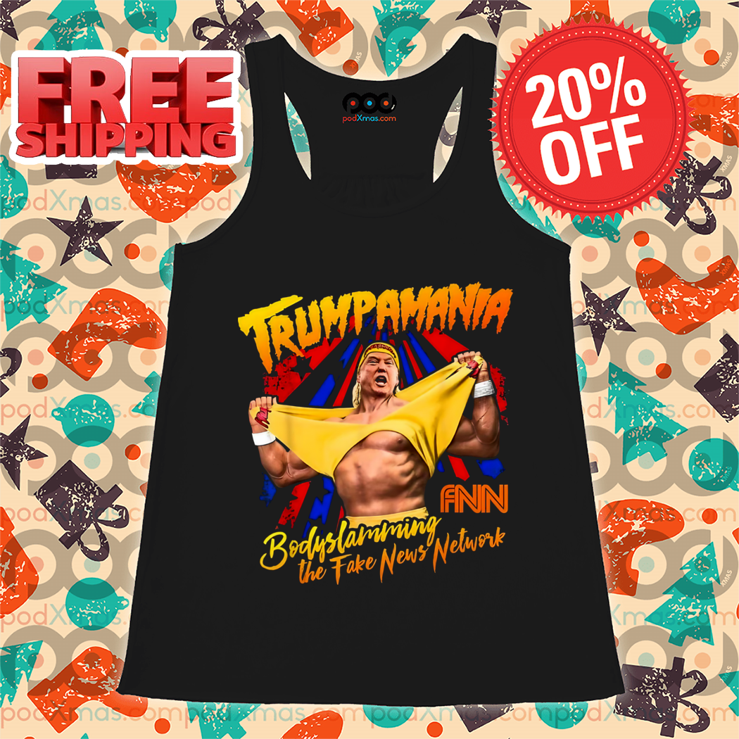 Trumpmania FNN Body Slamming The Fake News Network Shirt