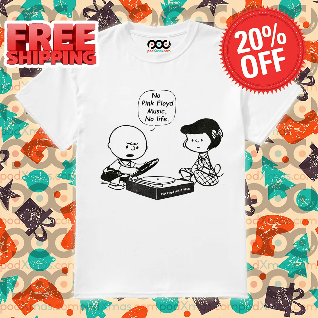 Charlie Brown No Pink Floyd Music No Life 2024 Shirt