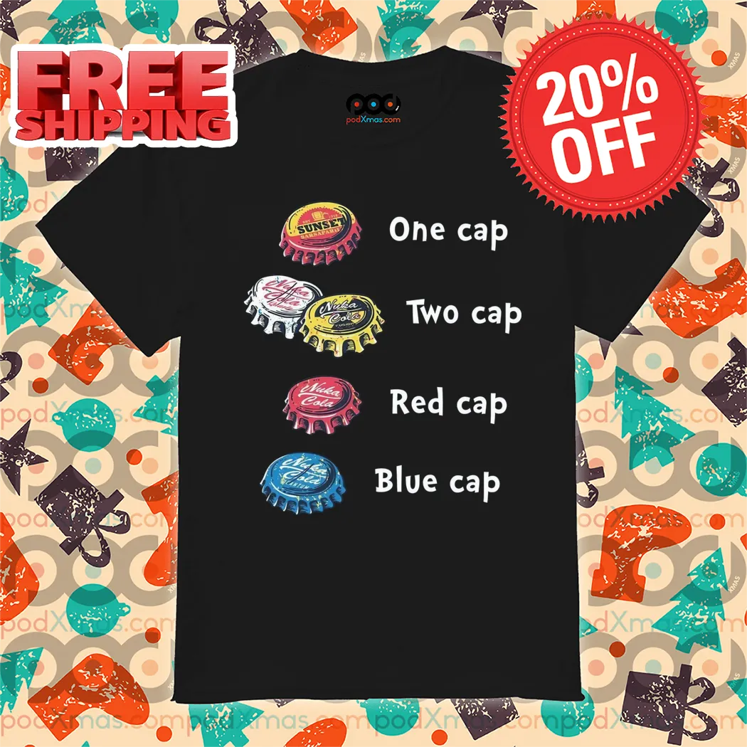 One Cap Two Cap Red Cap Blue Cap Shirt
