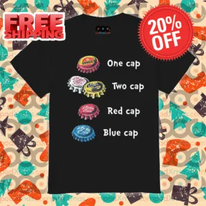 One Cap Two Cap Red Cap Blue Cap Shirt