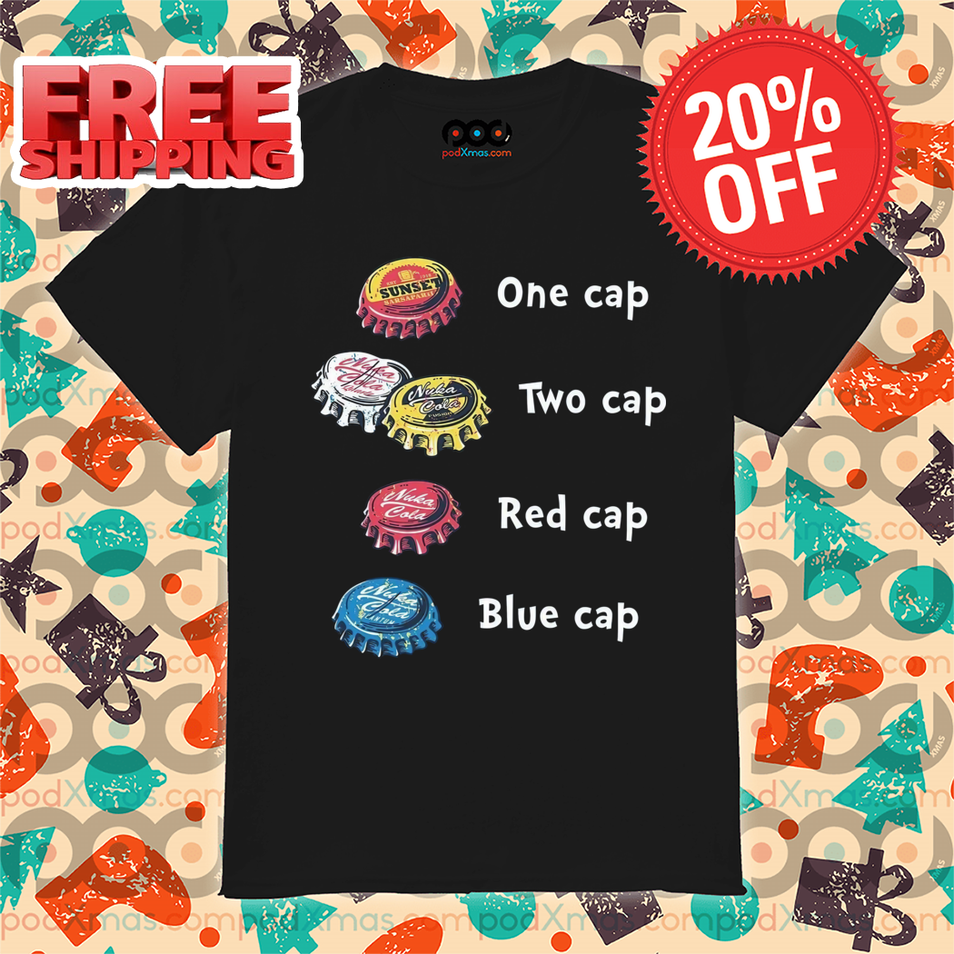 One Cap Two Cap Red Cap Blue Cap Shirt