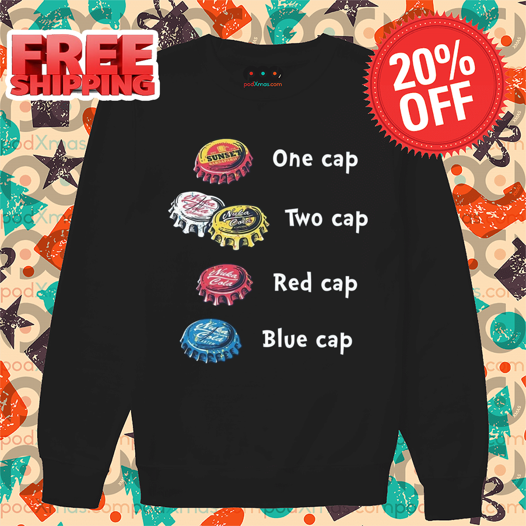 One Cap Two Cap Red Cap Blue Cap Shirt