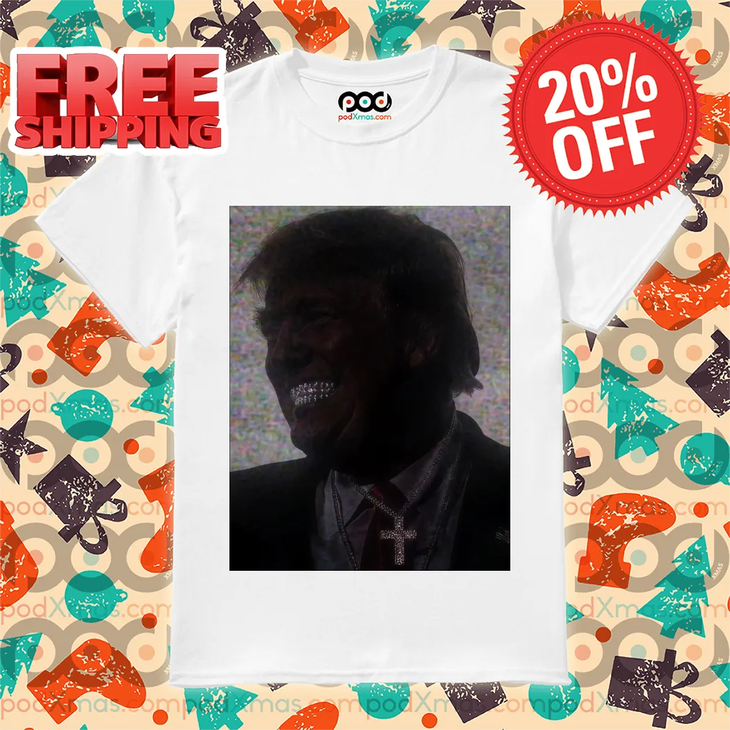 Donald Trump Flex Grillz Diamond Chains Shirt