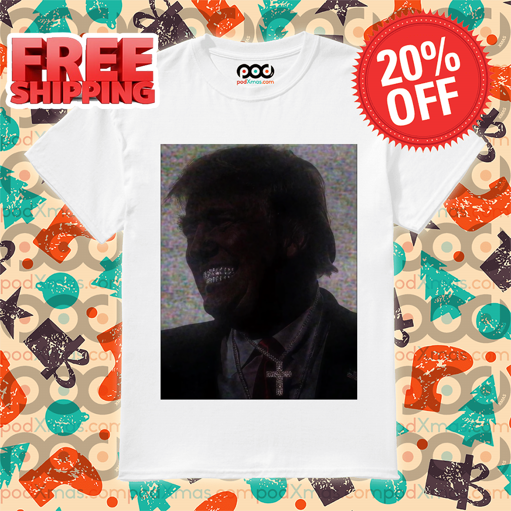 Donald Trump Flex Grillz Diamond Chains Shirt