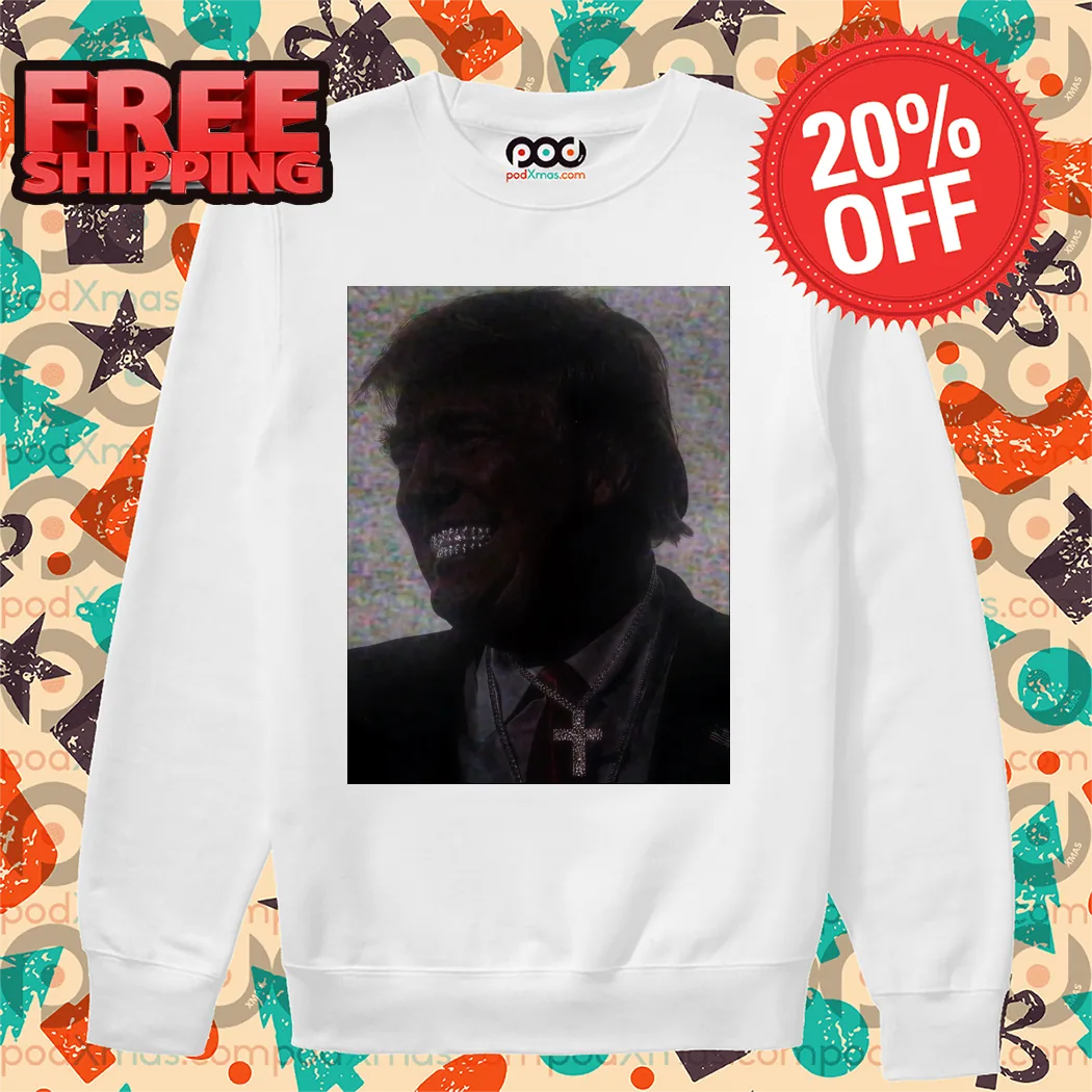 Donald Trump Flex Grillz Diamond Chains Shirt