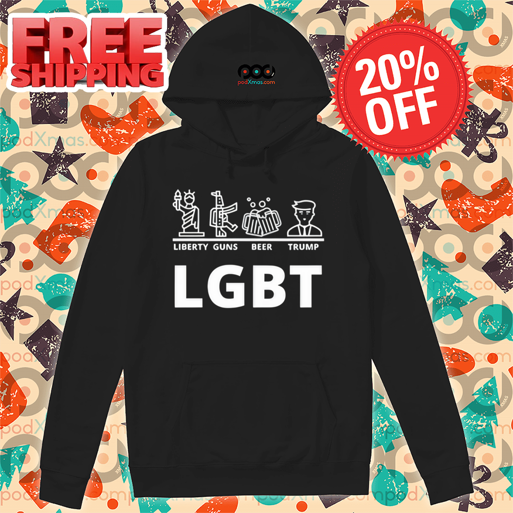 LGBT Liberty Guns Beer Trump 2024 Shirt