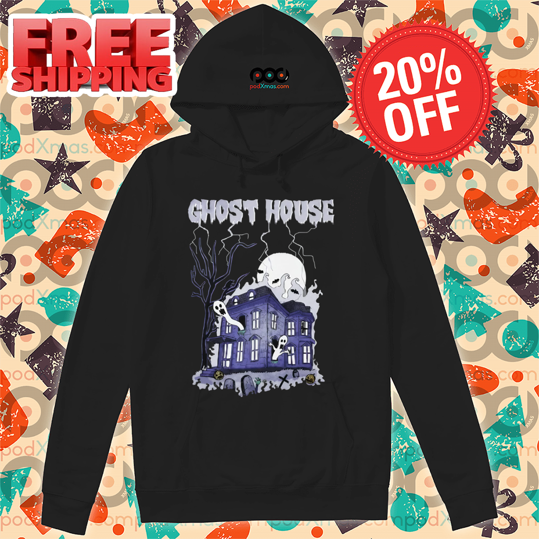 Ghost House Castle Night Halloween 2024 Shirt