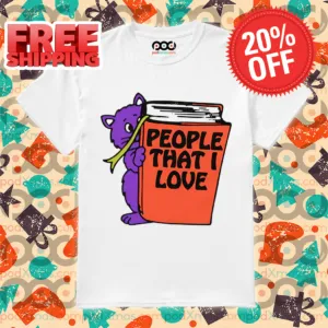 Cat Book People That I Love You Shirt