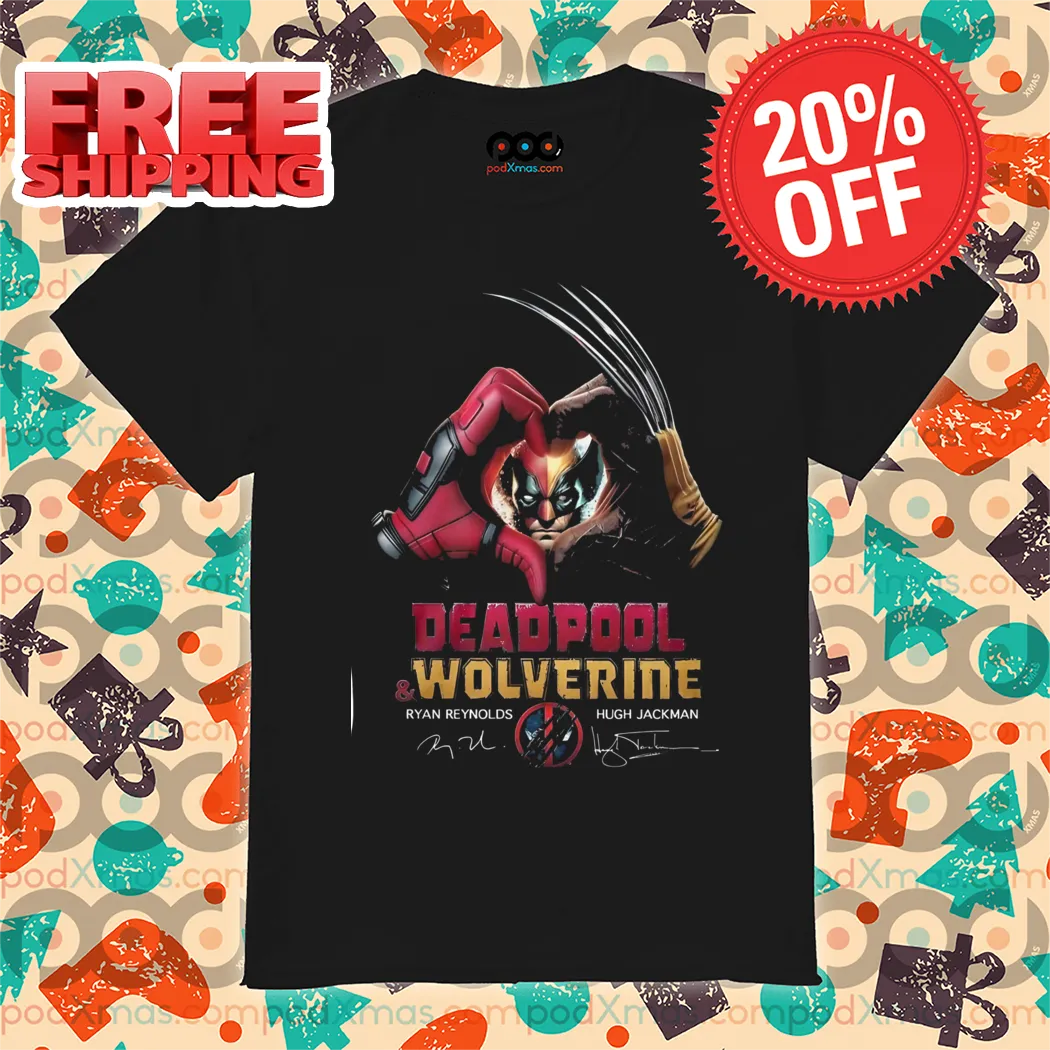 Deadpool And Wolverine Heart Special Collection Shirt