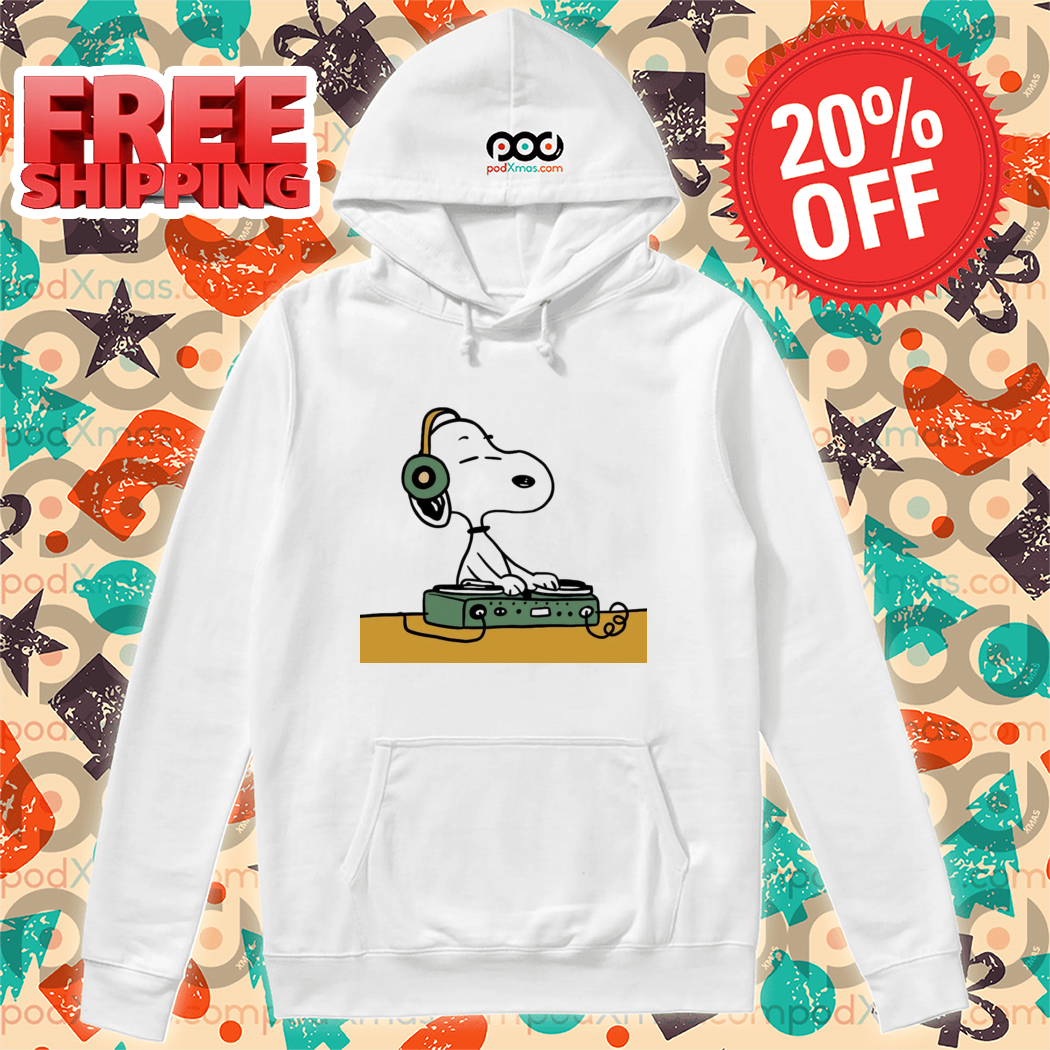 Snoopy Playing Music DJ Shirt