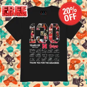 130 Years Of Nebraska Cornhuskers Thank You For The Memories Shirt