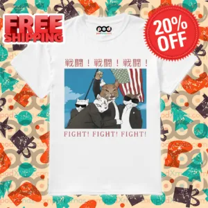Fight Cat Donald Trump Japanese Shirt