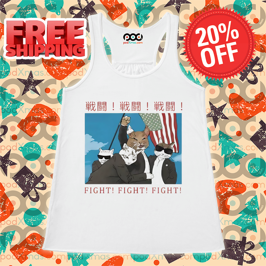 Fight Cat Donald Trump Japanese Shirt