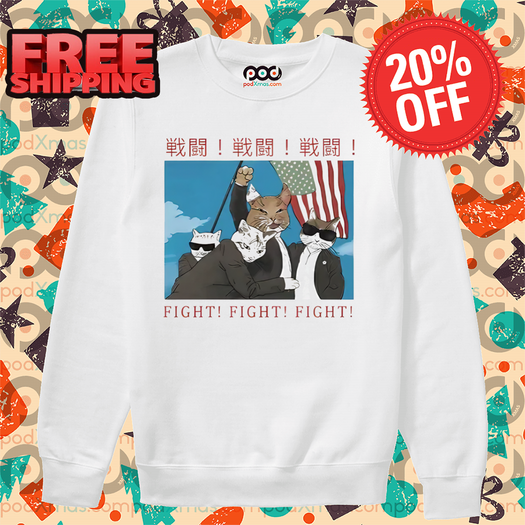 Fight Cat Donald Trump Japanese Shirt