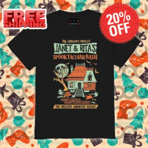 Janet And Ritas Spooktacular Bash Heelers Haunted House Halloween 2024 Shirt