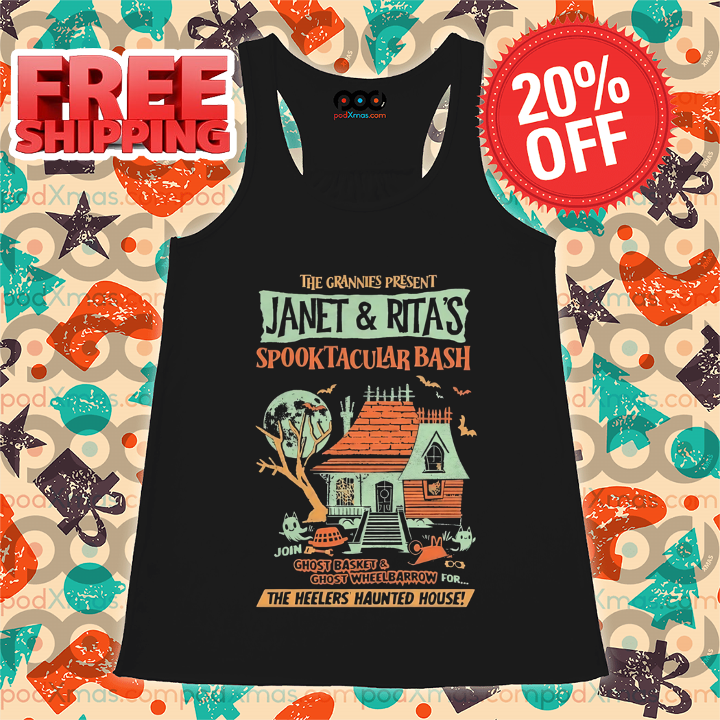 Janet And Ritas Spooktacular Bash Heelers Haunted House Halloween 2024 Shirt