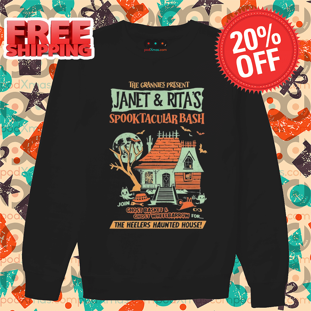 Janet And Ritas Spooktacular Bash Heelers Haunted House Halloween 2024 Shirt