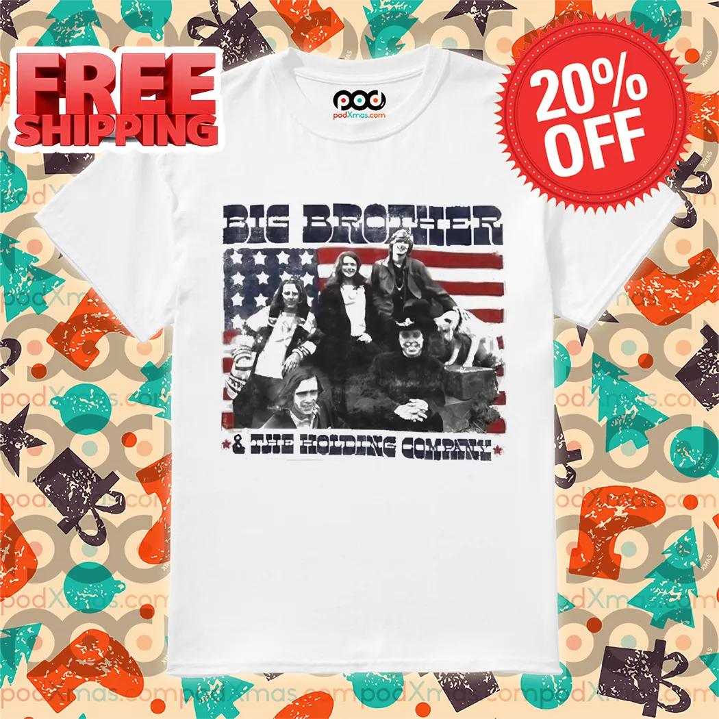 Big Brother And The Holding Company Stars & Stripes America Flag Shirt