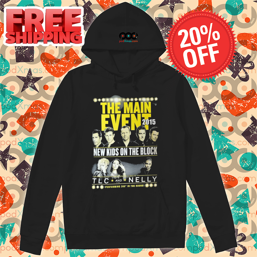 NKOTB New Kids On The Block 2015 The Main Event Concert Tour Shirt