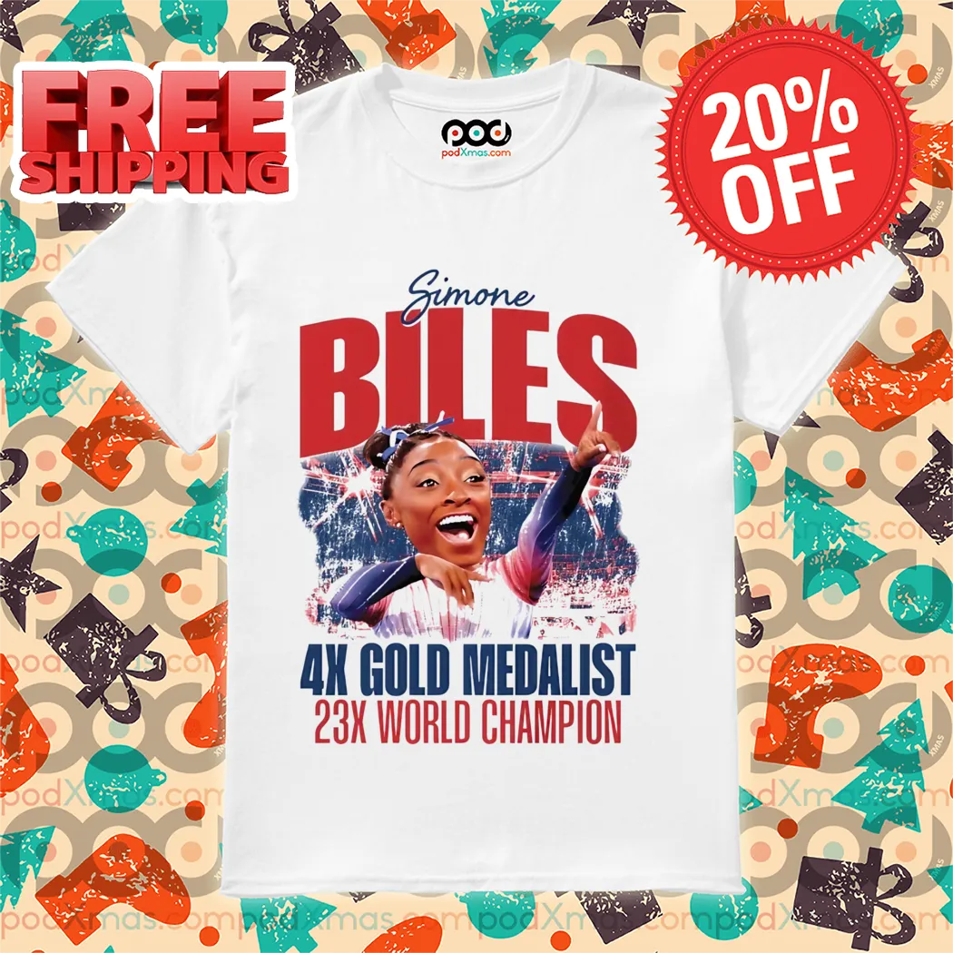 Simone Biles 4x Gold Medalist 23x World Champion Shirt