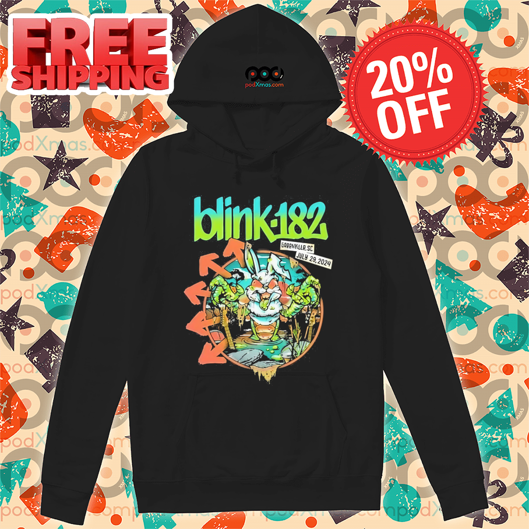Blink 182 July 29 2024 Greenville SC Event Shirt