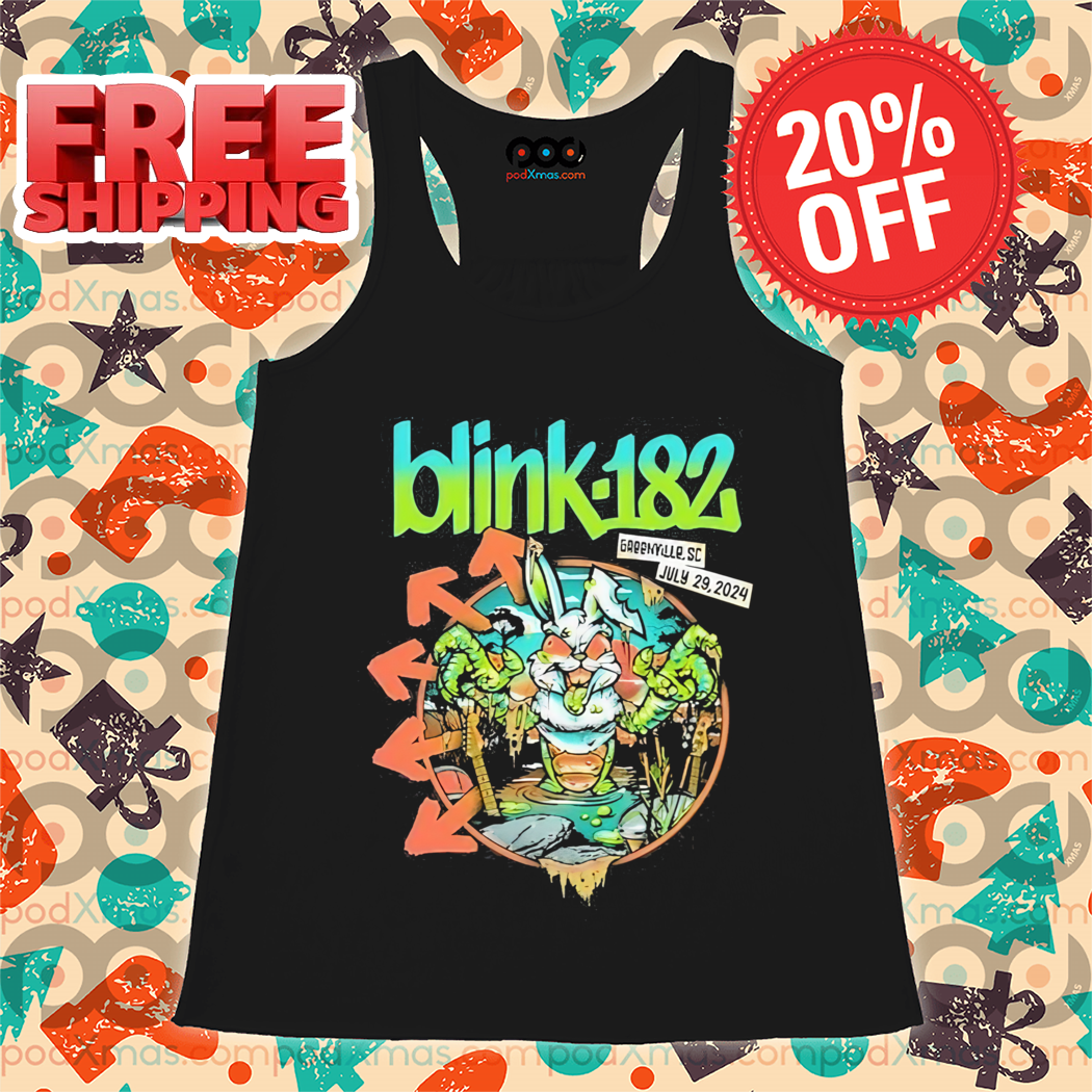 Blink 182 July 29 2024 Greenville SC Event Shirt
