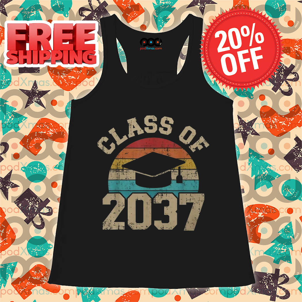Kindergarten To Graduation Class Of 2037 Grow With Me Vintage Shirt
