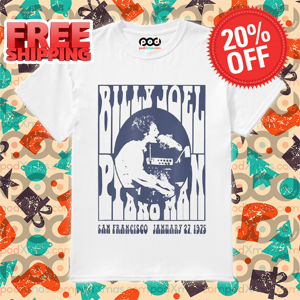 Billy Joel The Piano Man Tour 1975 Shirt