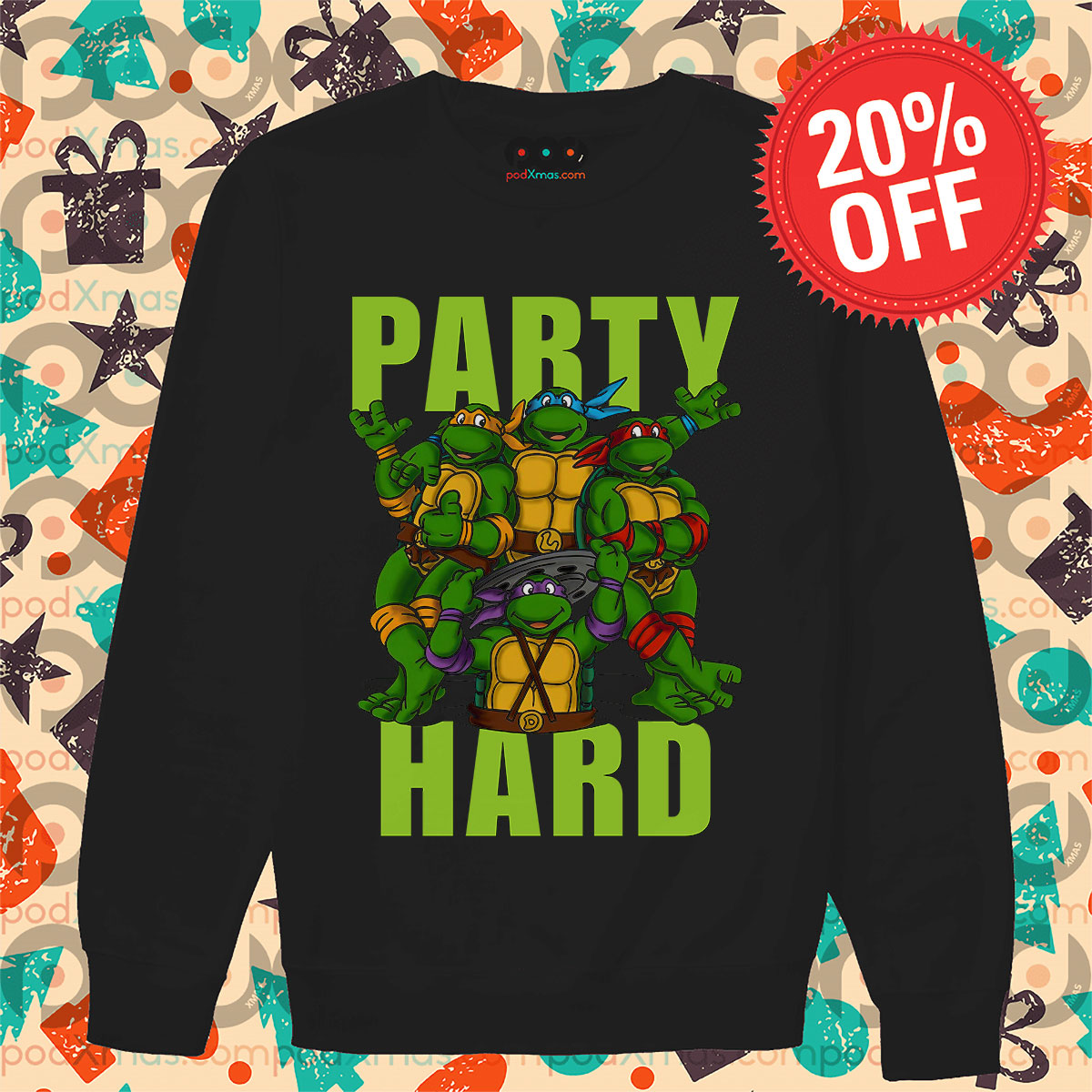 Ninja Turtles Party Hard Long Sleeve