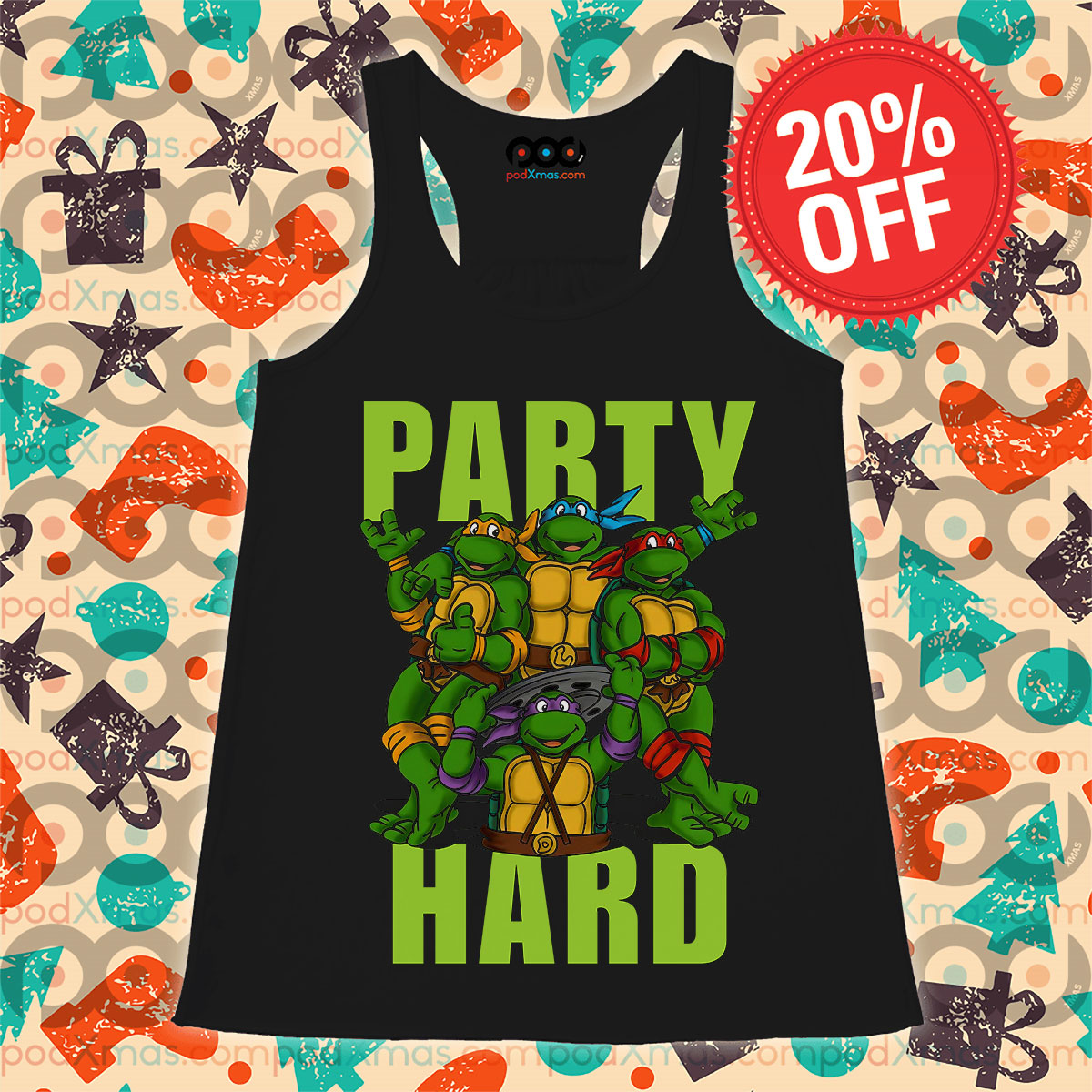 Ninja Turtles Party Hard Tank Top