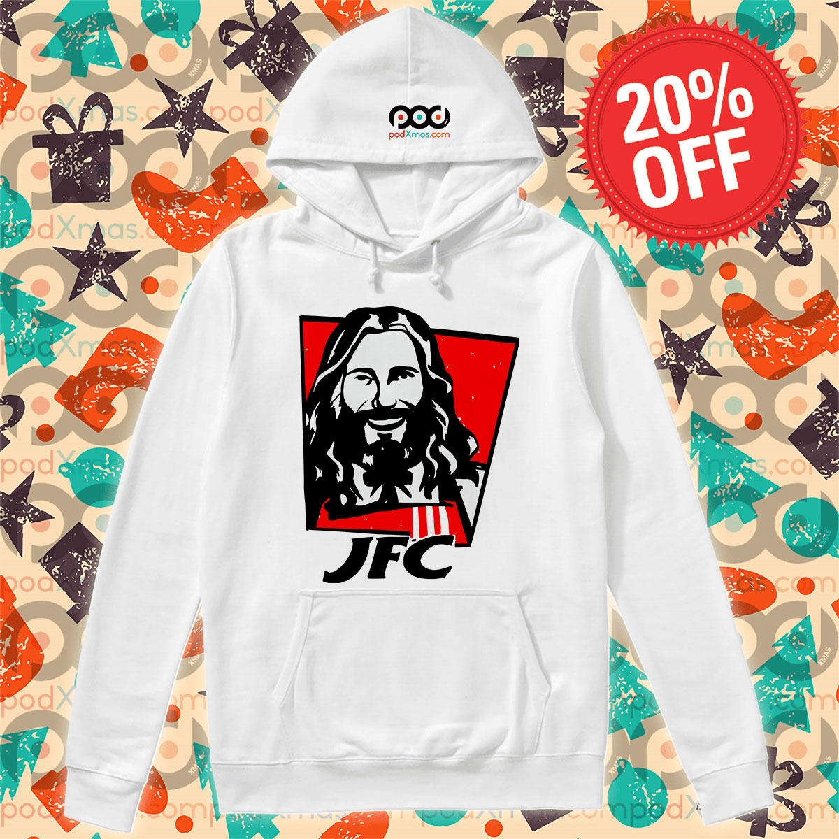 God Jesus JFC Fun Hoodie