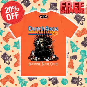 Jack Skellington Dutch Bros Coffee Nightmare Before Coffee Shirt