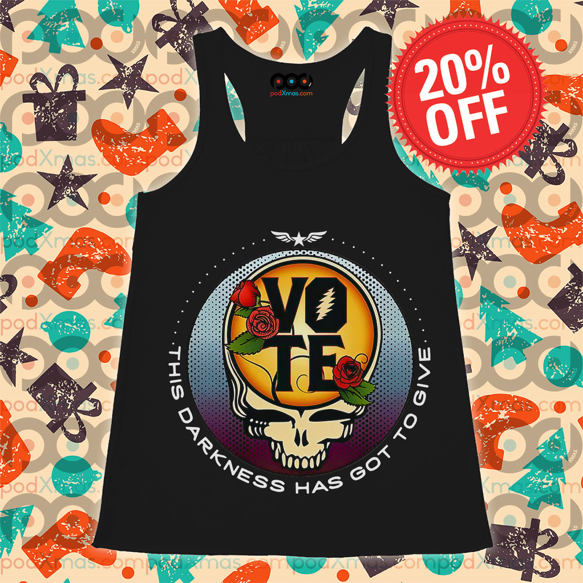 Grateful Dead This Darkness Has Got to Give Vote Tank Top