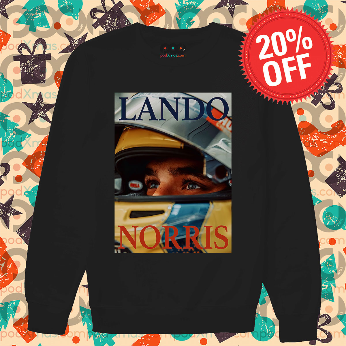 Custom Xmas T Lando Norris Shirt