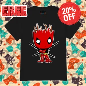 Groot Deadpool Marvel Characters 2024 MCU Shirt