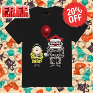 Pennywise Carl Fredricksen Russell Up Movie Halloween Shirt