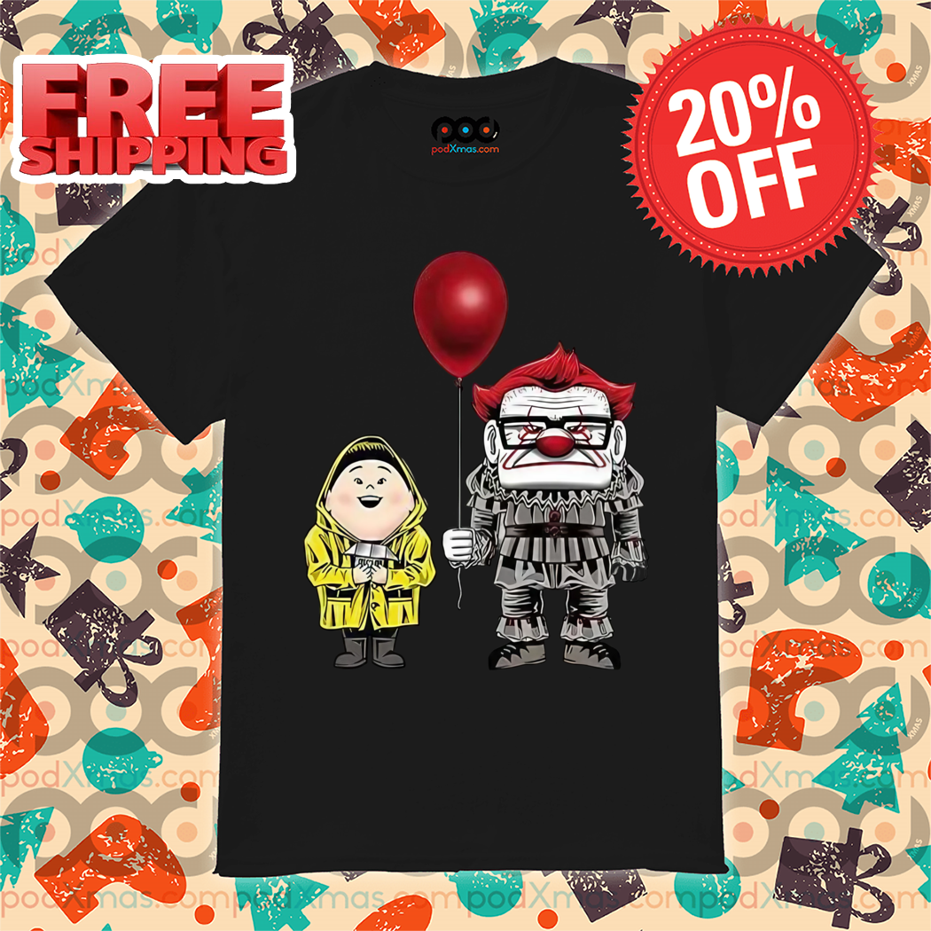 Pennywise Carl Fredricksen Russell Up Movie Halloween Shirt
