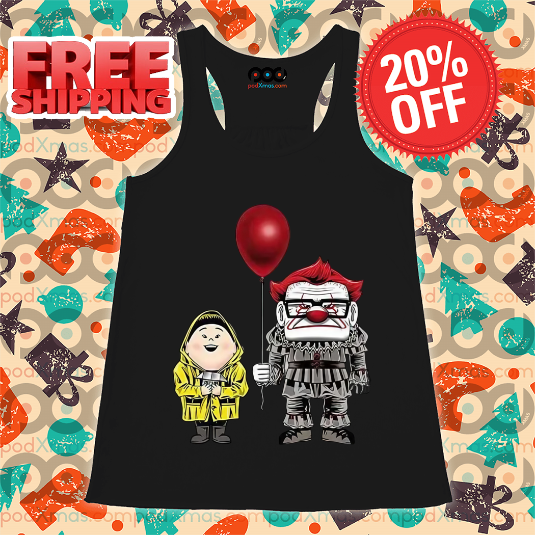 Pennywise Carl Fredricksen Russell Up Movie Halloween Shirt