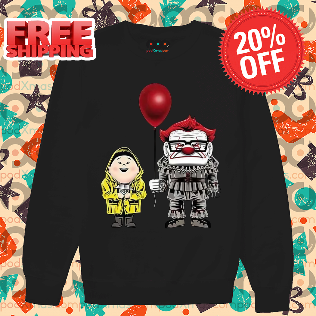 Pennywise Carl Fredricksen Russell Up Movie Halloween Shirt