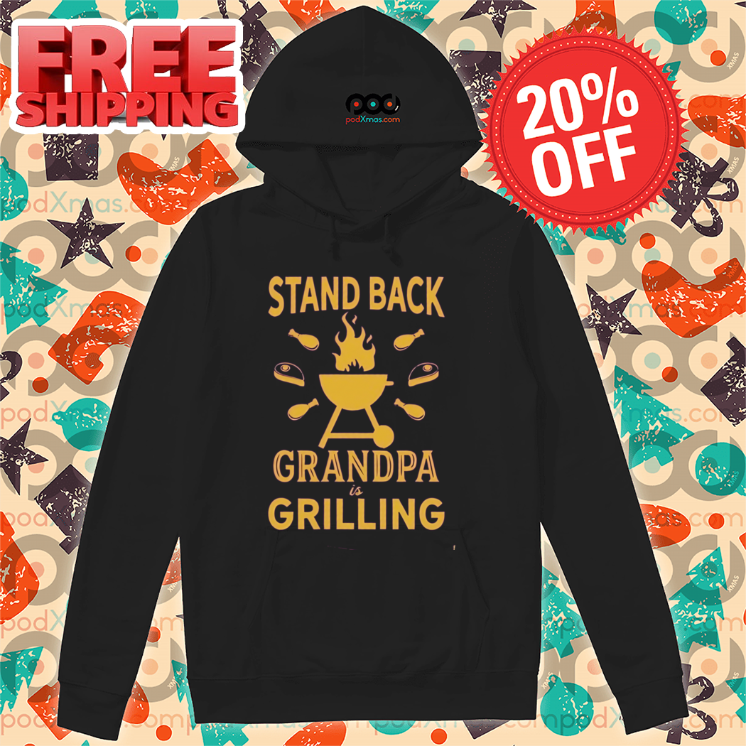 Flame Stand Back Grandpa Grilling Vintage Shirt