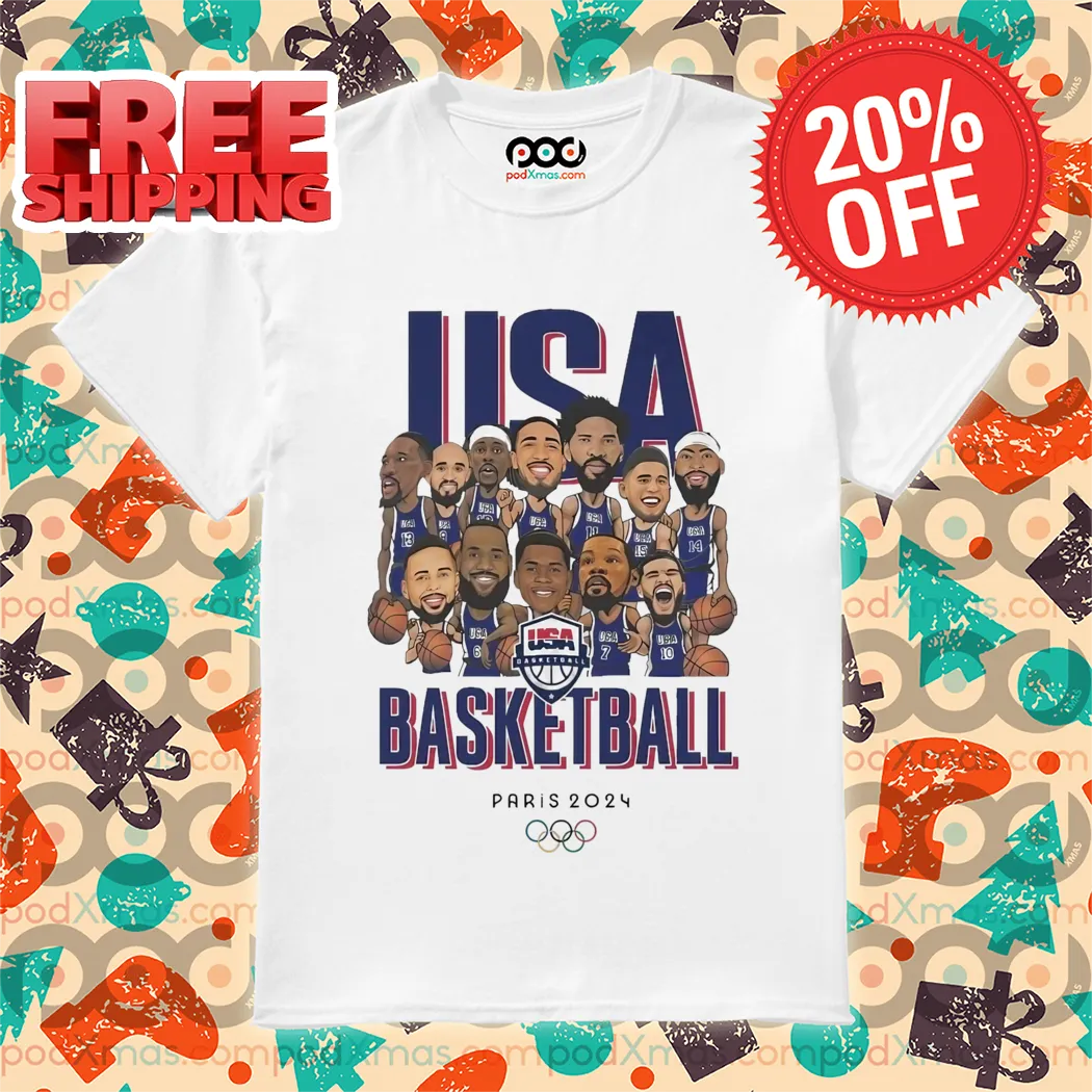 Olympic Paris 2024 Team USA Men’s Basketball Champions Shirt