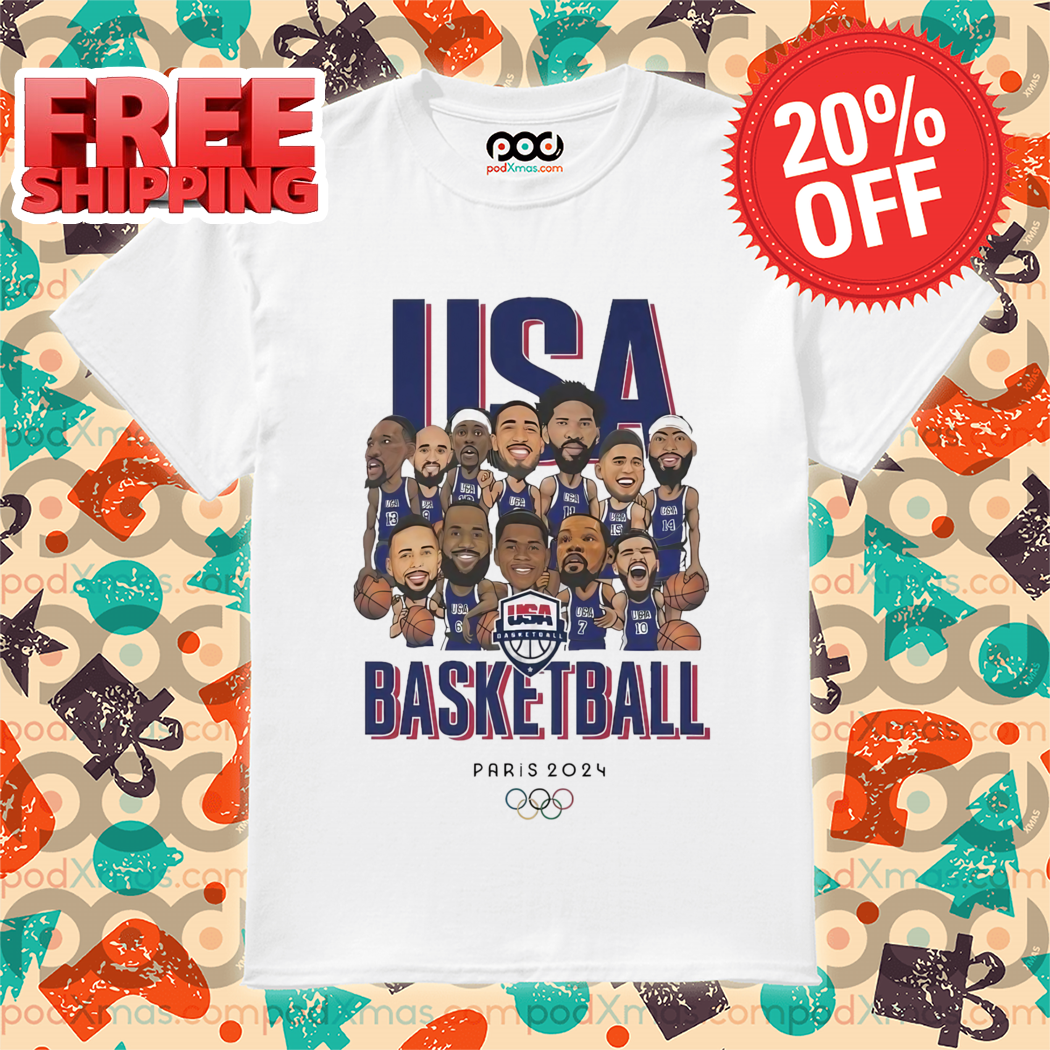 Olympic Paris 2024 Team USA Men’s Basketball Champions Shirt