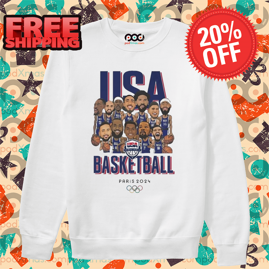 Olympic Paris 2024 Team USA Men’s Basketball Champions Shirt