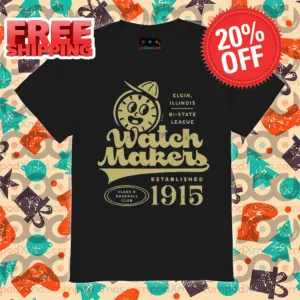 Lemon Watch Makers Established Class D Baseball Club 1915 Vintage Shirt
